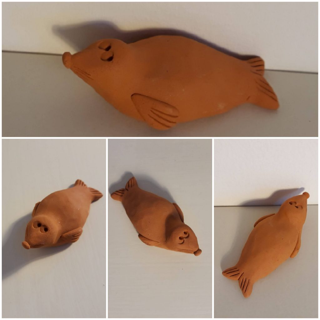 Foca - mini animale in terracotta