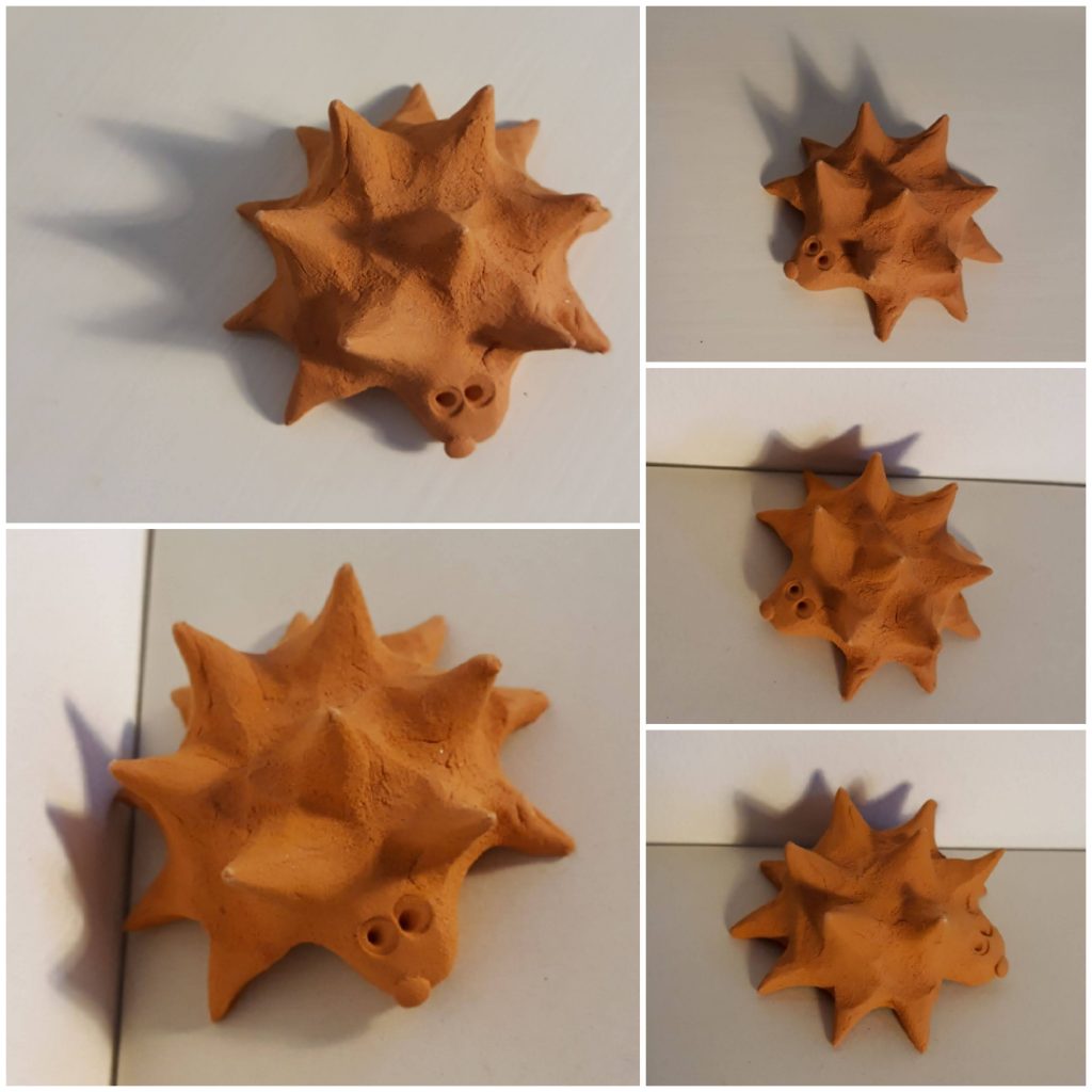 Riccio - mini animale in terracotta